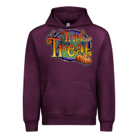 Mauve Wine trick or treat black Urban Hoodie - JahusDesignShop