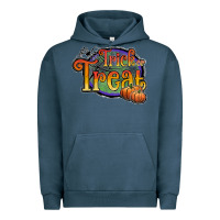Pigment Midnight Navy trick or treat black Urban Hoodie - JahusDesignShop