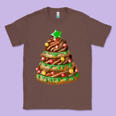 Chocolate Christmas Cookie Cake Classic Tee Designed By Fadigitalartstudio