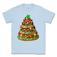 Dusty Blue chocolate christmas cookie cake Classic Tee - FaDigitalArtStudio