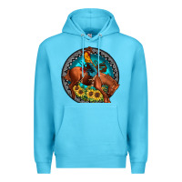 Ocean Blue gemstone rodeo Premium Hoodie - JahusDesignShop