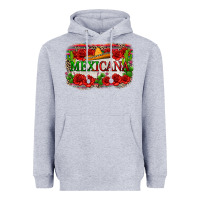 Heather Grey mexicana Heavyweight Hoodie - Zillion Design Studio