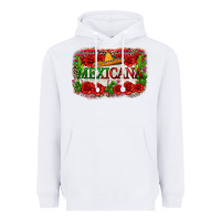 White mexicana Heavyweight Hoodie - Zillion Design Studio