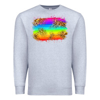 Heather Grey pride flag Premium Sweatshirt - Zillion Design Studio