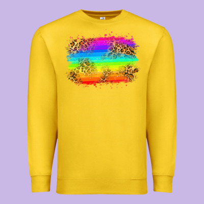 Pride Flag Premium Sweatshirt Designed By Zillion Design Studio