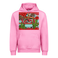 Fuchsia Pink fiesta with pepper Urban Hoodie - Artiststas