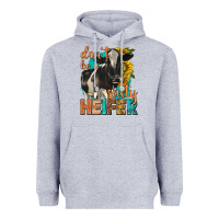 Heather Grey dont be a salty heifer with sunflowers Heavyweight Hoodie - texasbilliewilder