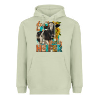 Matcha dont be a salty heifer with sunflowers Heavyweight Hoodie - texasbilliewilder