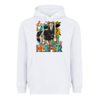 White dont be a salty heifer with sunflowers Heavyweight Hoodie - texasbilliewilder