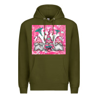 Army Green nurse life gnomes Premium Hoodie - Jasminsmagicworld