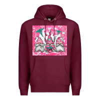 Burgundy nurse life gnomes Premium Hoodie - Jasminsmagicworld
