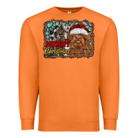 Carrot merry Christmas highland cow Premium Sweatshirt - RanaPortraitStore