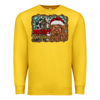 Lemon merry Christmas highland cow Premium Sweatshirt - RanaPortraitStore