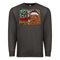 Smoke merry Christmas highland cow Premium Sweatshirt - RanaPortraitStore