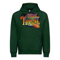 Forest Green trick or treat white Urban Hoodie - JahusDesignShop