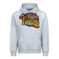 Heather Grey trick or treat white Urban Hoodie - JahusDesignShop