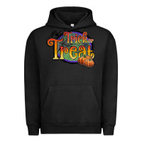 Pigment Black trick or treat white Urban Hoodie - JahusDesignShop
