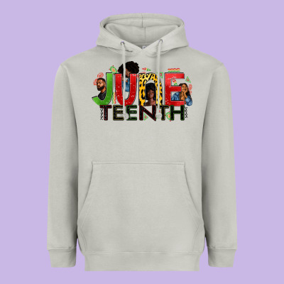 June Teenth Heavyweight Hoodie Designed By Zillion Design Studio