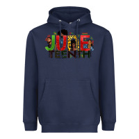 Navy JUNE TEENTH Heavyweight Hoodie - Zillion Design Studio