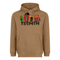 Toasted Coconut JUNE TEENTH Heavyweight Hoodie - Zillion Design Studio