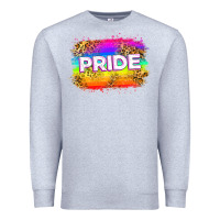 Heather Grey pride flag Premium Sweatshirt - Zillion Design Studio