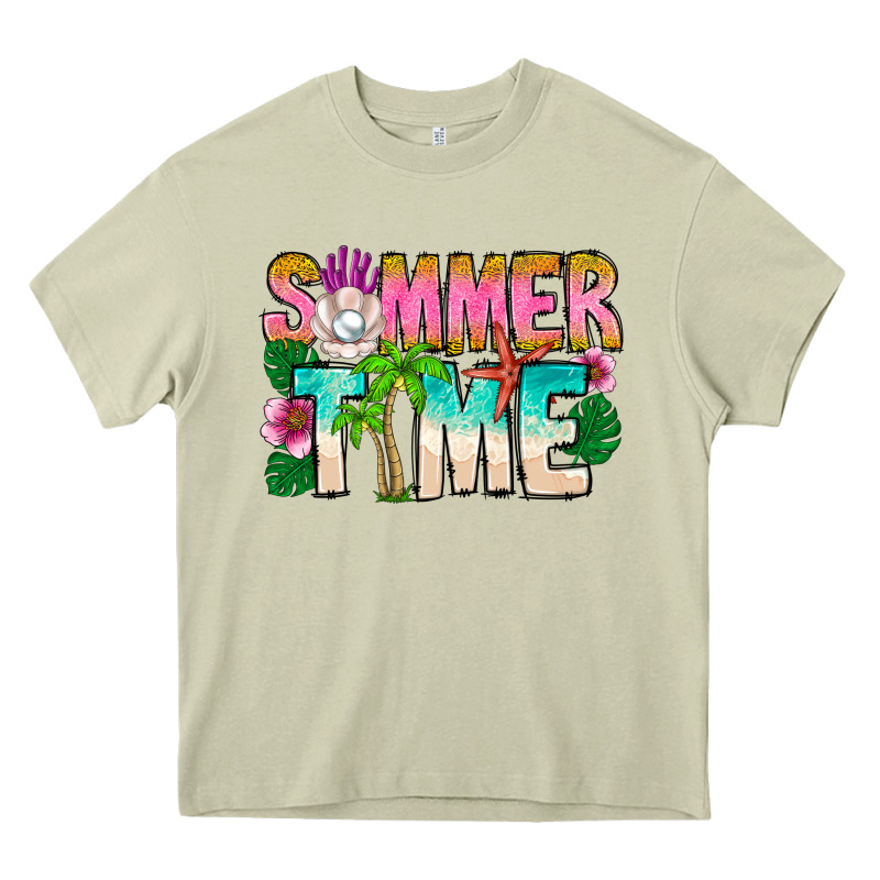 Summer Time Heavy Core Tee by CowhideDigitalArt | Teevron