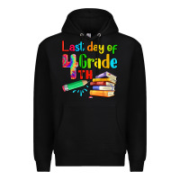 Black last day of fourth grade Premium Hoodie - Artiststas