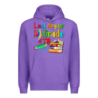Purple last day of fourth grade Premium Hoodie - Artiststas