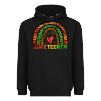 Black juneteenth rainbow Heavyweight Hoodie - Zillion Design Studio