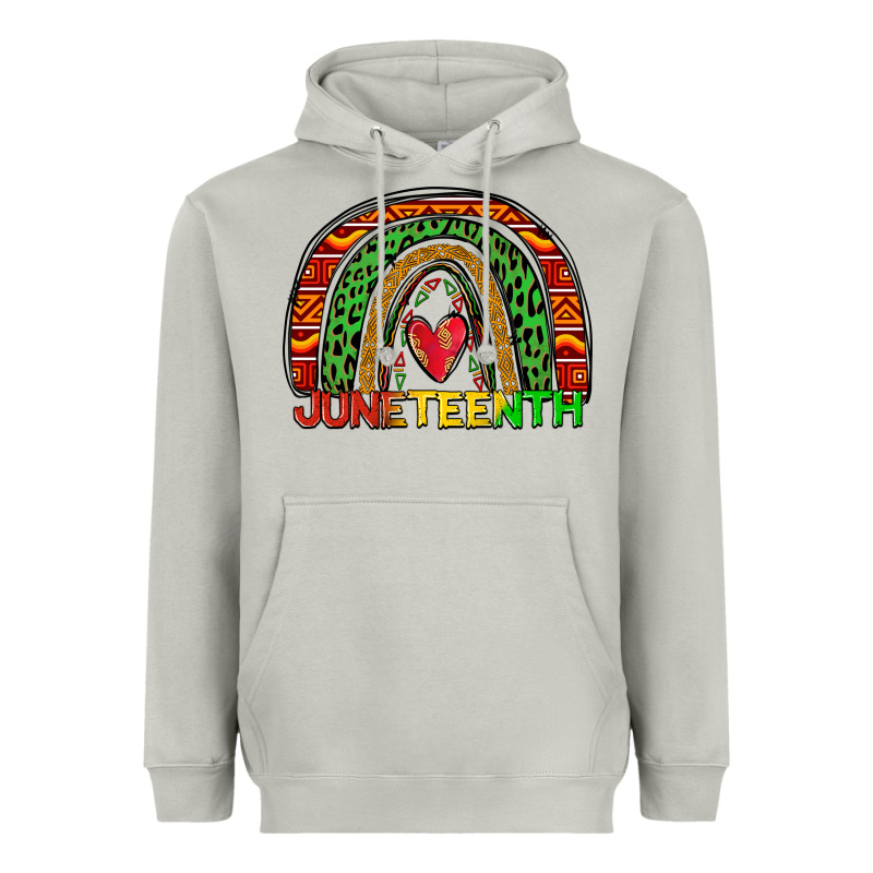 Juneteenth Rainbow Heavyweight Hoodie by Zillion Design Studio | Teevron