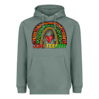 Sage juneteenth rainbow Heavyweight Hoodie - Zillion Design Studio