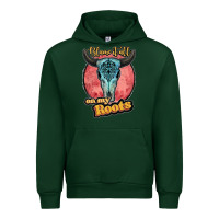 Foreset Green blame it all on my roots black Urban Hoodie - JahusDesignShop