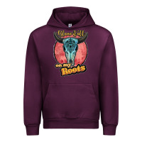 Mauve Wine blame it all on my roots black Urban Hoodie - JahusDesignShop
