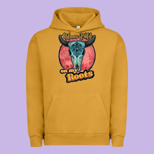 Blame It All On My Roots Black Urban Hoodie Designed By Jahusdesignshop
