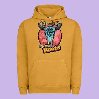 Blame It All On My Roots Black Urban Hoodie Designed By Jahusdesignshop