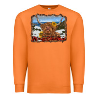 Carrot merry christmas highland cow with farm Premium Sweatshirt - RanaPortraitStore
