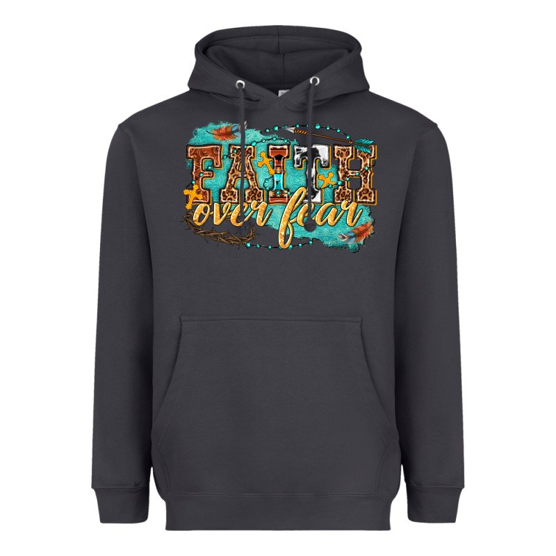 Faith Over Fear Heavyweight Hoodie by texasbilliewilder | Teevron