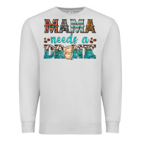 Dove Grey mama needs a drink Premium Sweatshirt - texasbilliewilder
