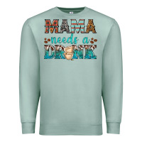 Seafoam mama needs a drink Premium Sweatshirt - texasbilliewilder