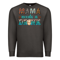 Smoke mama needs a drink Premium Sweatshirt - texasbilliewilder