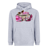 Heather Grey girl boss lady Heavyweight Hoodie - texasbilliewilder