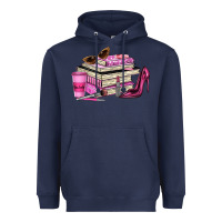 Navy girl boss lady Heavyweight Hoodie - texasbilliewilder