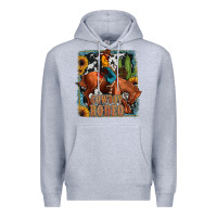 Heather Grey cowboy rodeo Premium Hoodie - JahusDesignShop