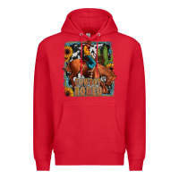 Red cowboy rodeo Premium Hoodie - JahusDesignShop