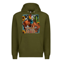Army Green cowboy rodeo Premium Hoodie - JahusDesignShop