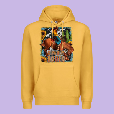 Cowboy Rodeo Premium Hoodie Designed By Jahusdesignshop