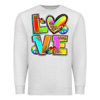 Oatmeal Heather love pride Premium Sweatshirt - Zillion Design Studio