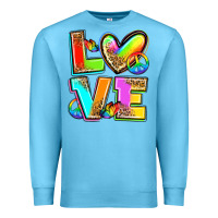 Ocean Blue love pride Premium Sweatshirt - Zillion Design Studio