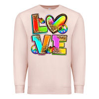 Pale Pink love pride Premium Sweatshirt - Zillion Design Studio
