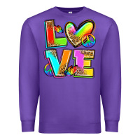 Purple love pride Premium Sweatshirt - Zillion Design Studio
